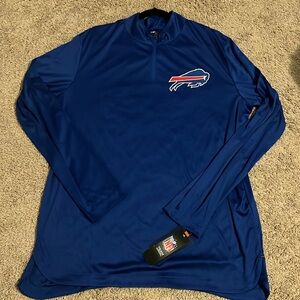 Buffalo Bills Fanatics Quarterback Quarter-Zip Top - Royal